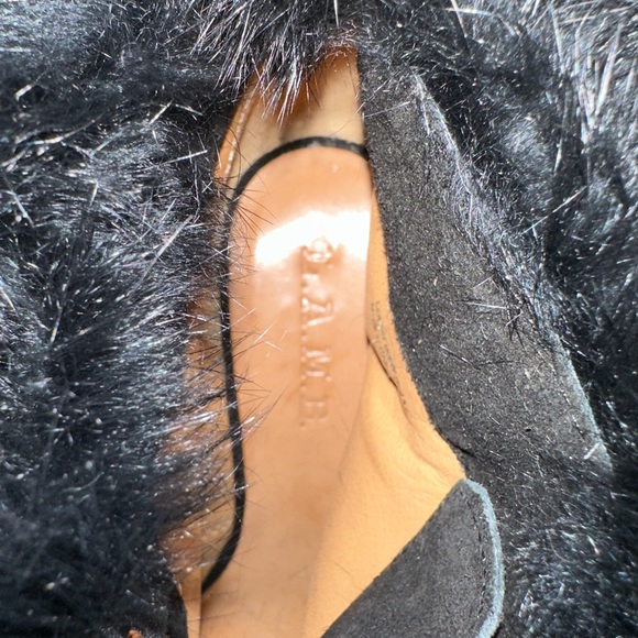 L.A.M.B. Pier suede booties with rabbit fur cuff used - Picture 8 of 8